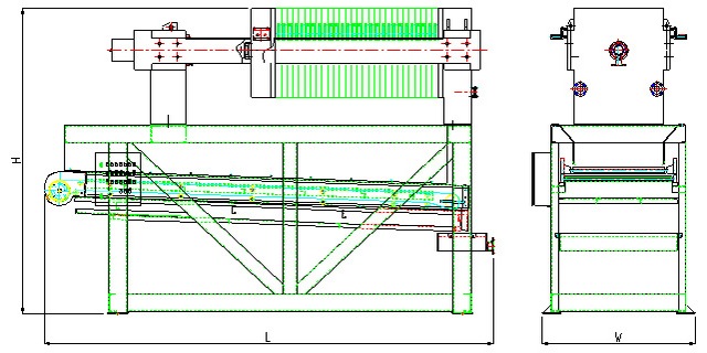 Схематическое изображение оборудования